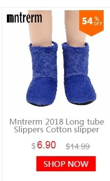 Mntrerm New Cute 2023 Indoor Home Slippers Warm Soft Plush Slippers Non-slip Indoor Fur Slippers Solid Color Cute Women Shoes