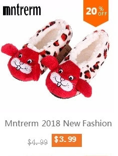 Mntrerm New Cute 2023 Indoor Home Slippers Warm Soft Plush Slippers Non-slip Indoor Fur Slippers Solid Color Cute Women Shoes