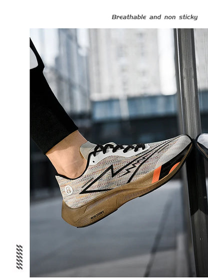2023 New Full Palm Carbon Plate Running Shoes for Men and Women's Marathon Racing Shock Absorbing Sports Shoes Training Shoes